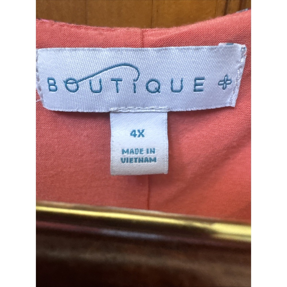 Boutique Brand SZ 4X ‎ Boho  Top Shirt Geo Print Handkerchief - Picture 3 of 10